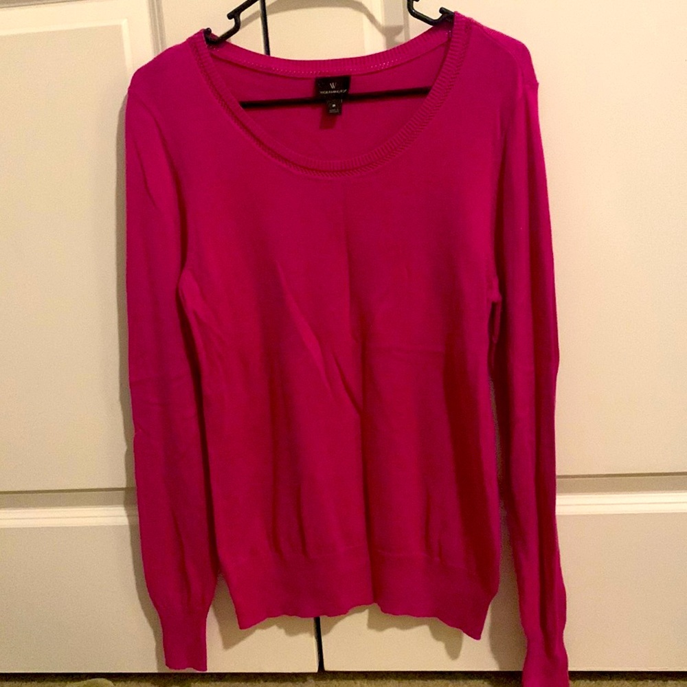 Worthington pink scoop neck sweater